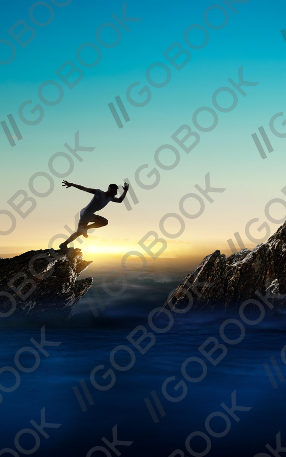 勇氣跳躍的男人