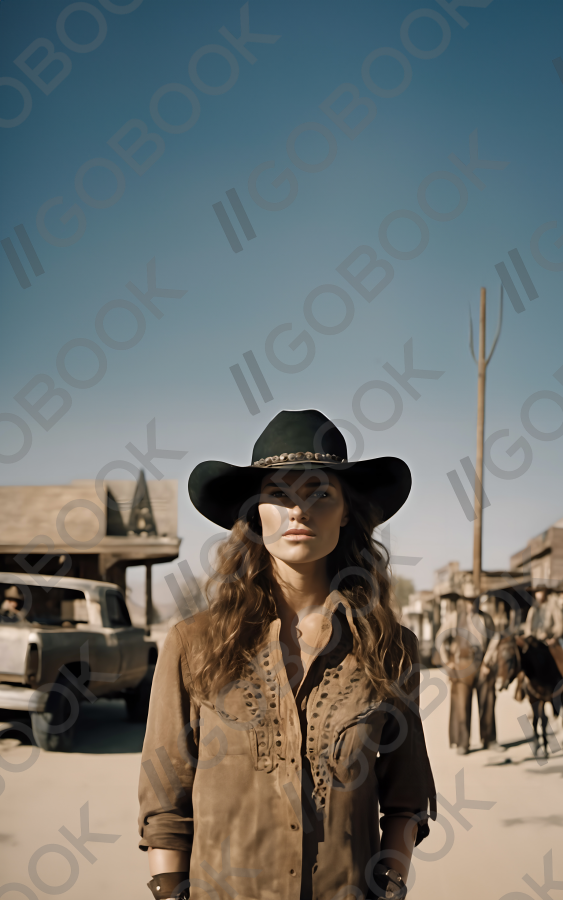 沙漠牛仔女